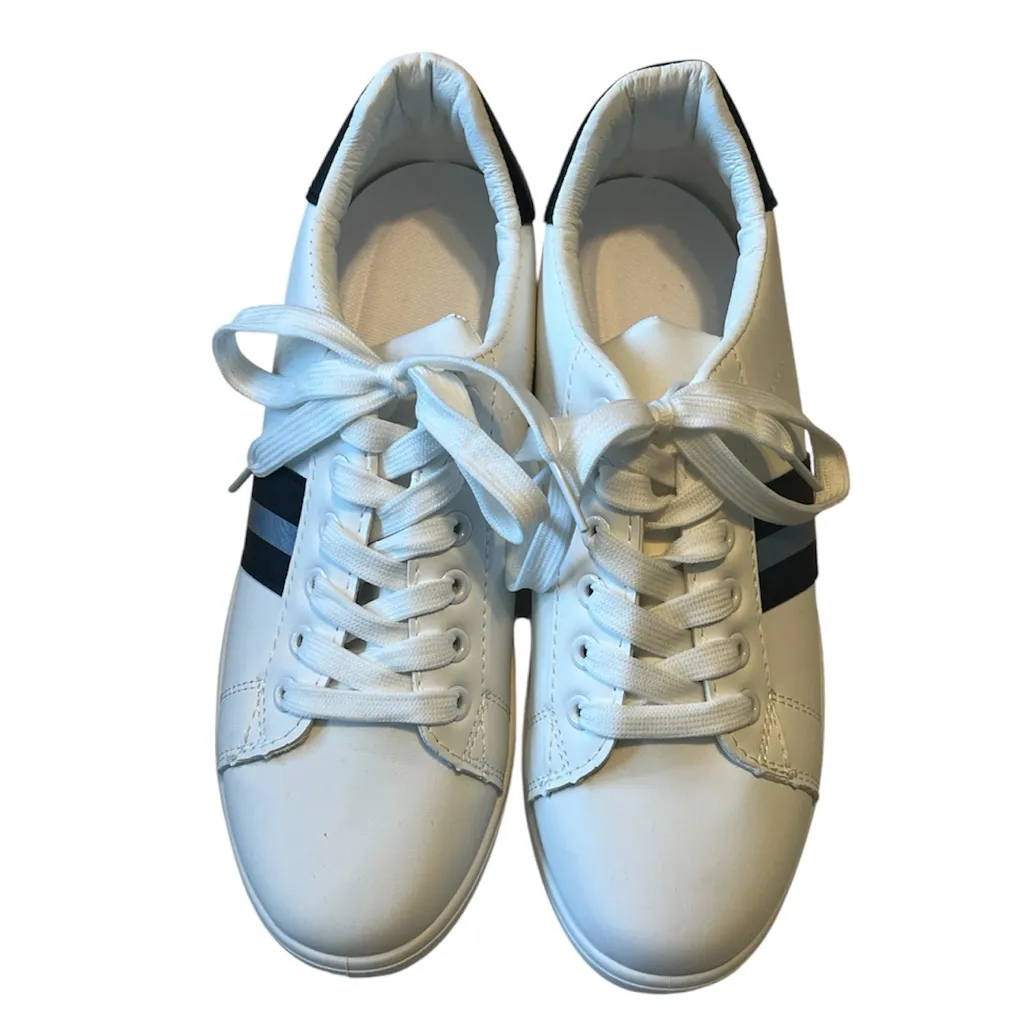 Women's Striped Sneakers Black & Silver Stripes EU 39 US 8 NWOT New - Image 4