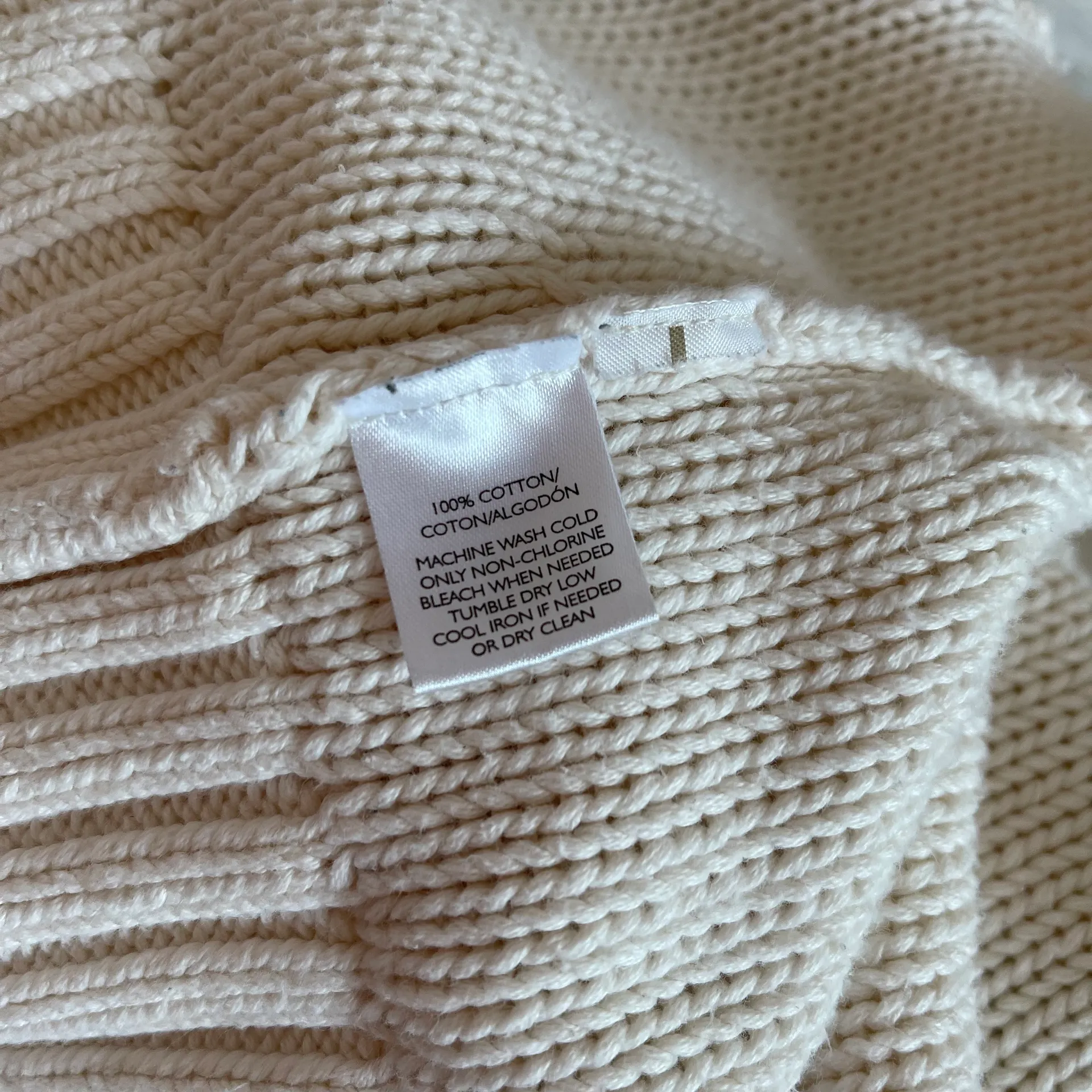 Cream Open Front Knit Cardigan - Image 10