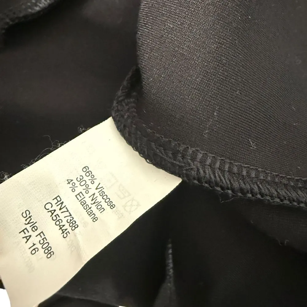 J. Crew Black Ponte Dress Women Size XS Stretch Preppy‎ Office Minimalist - Image 7