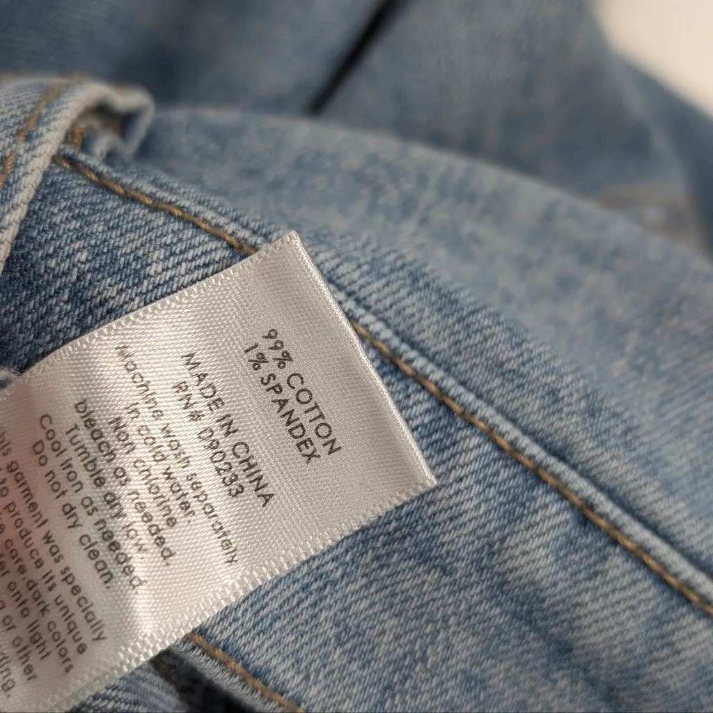 PacSun Light Blue Ankle Jeans with Black Stripes - Image 5