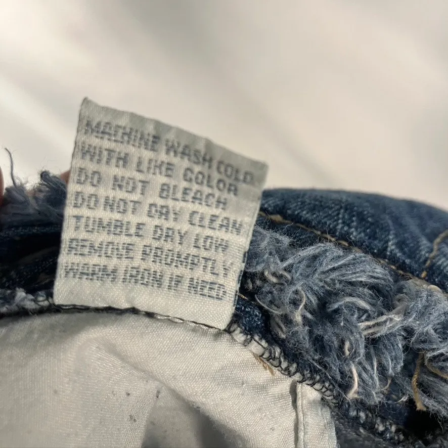 Mountain Lake Jean Company Raw Edge Womens 14 Jeans Flare 100% Cotton‎ 80's Blue - Image 13