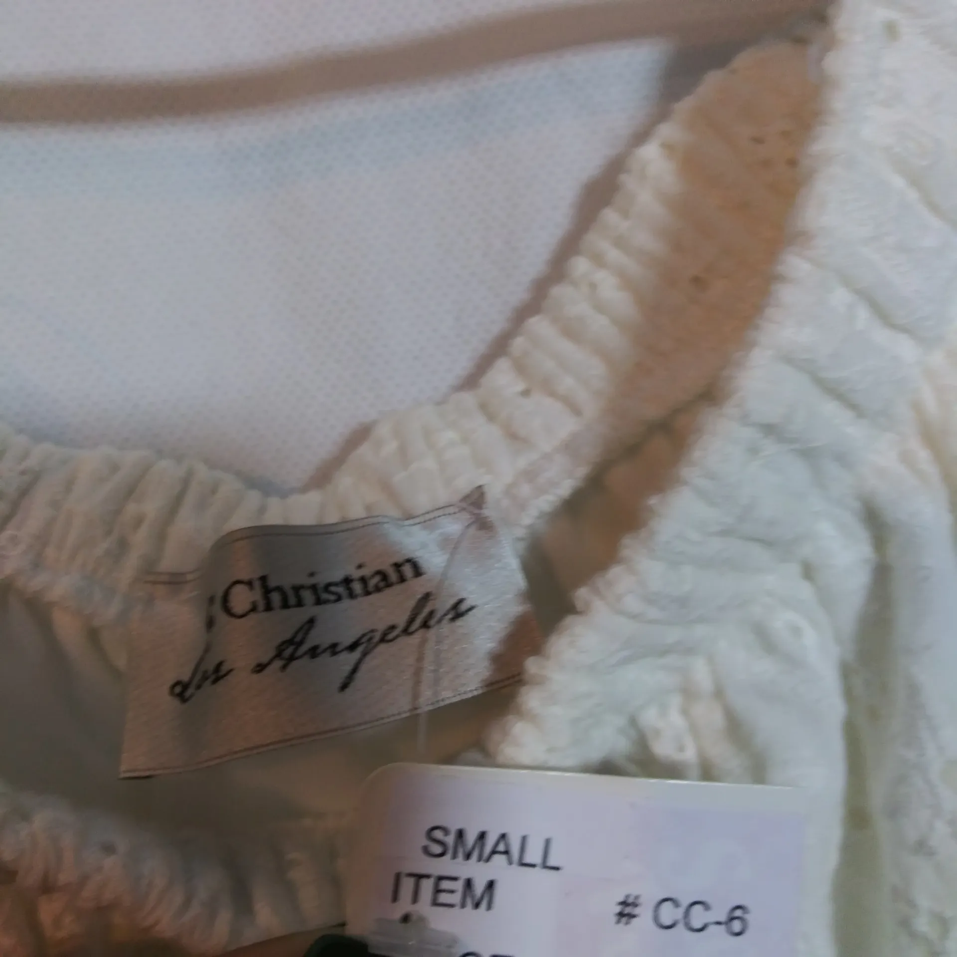 C Christian Los Angeles Cream Eyelet Off - Image 4