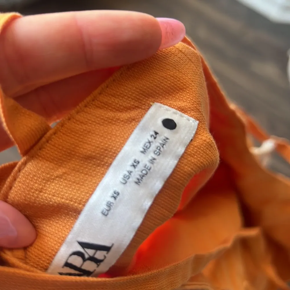 ZARA  Orange Dress - Image 6
