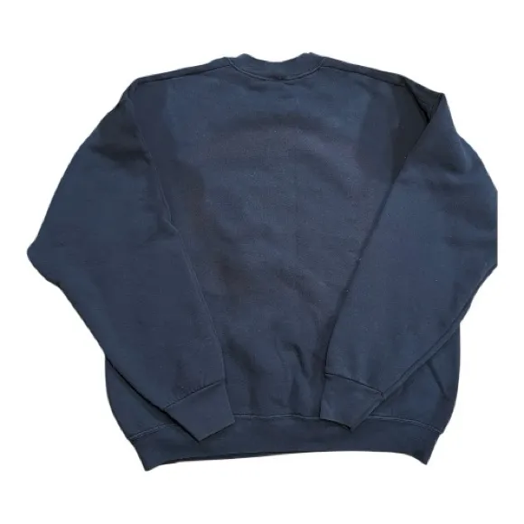 Vintage Christmas Bear Sweater Blue Size L - Image 2