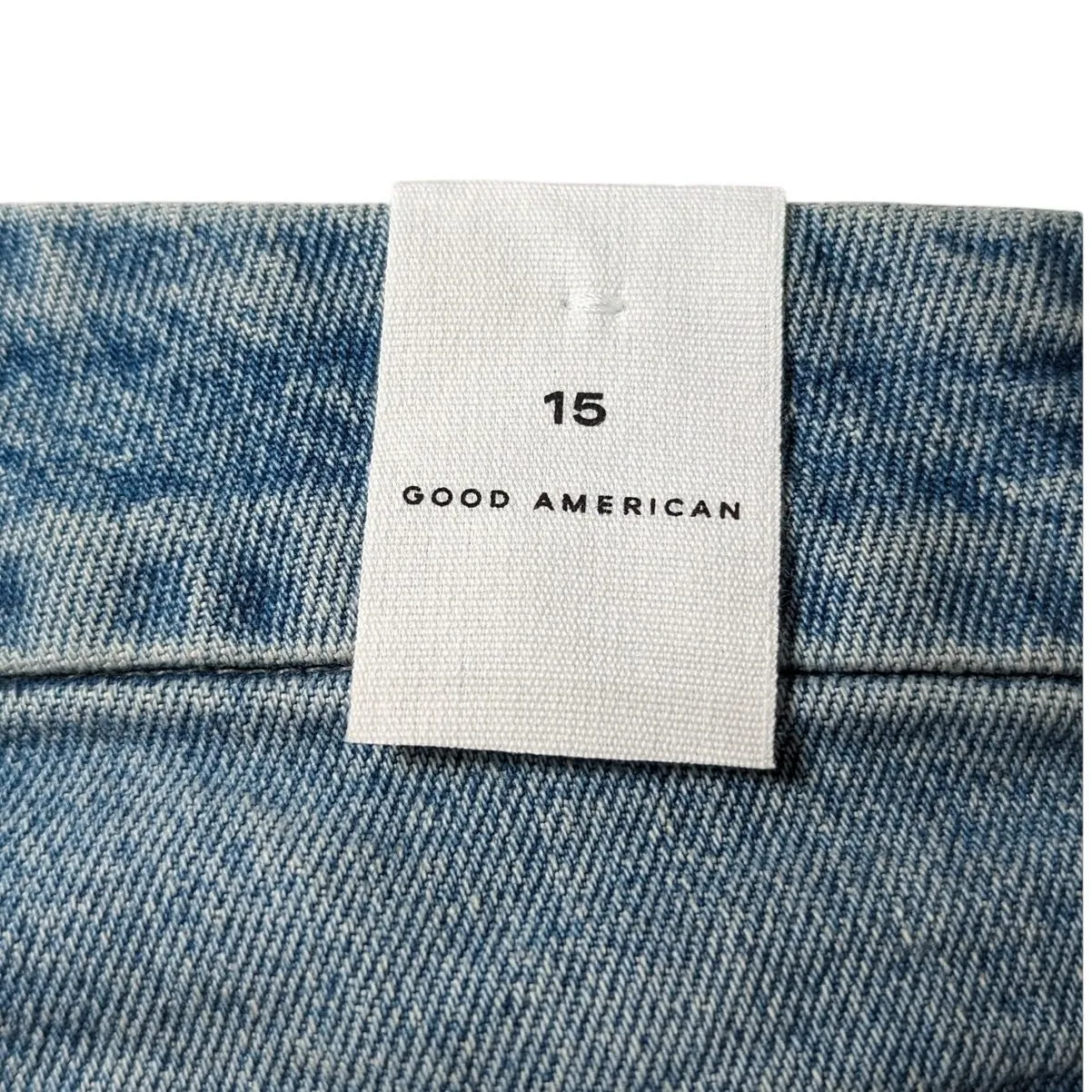 Good American Good Classic Distressed Straight Leg‎ Jeans Women's Size 15 - Image 5