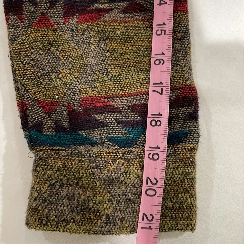 Aztec jacquard pattern cropped Pendleton style Santa Fe BBJ southwestern design - Image 11
