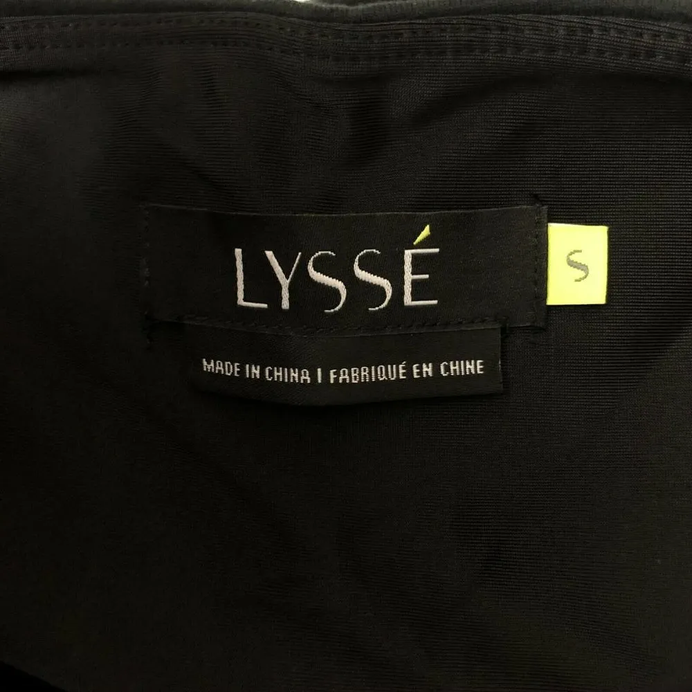 Lysse Womens Lea Ruched Cotton Crop Leggings Hi Waist Shaping Black Size S - Image 3