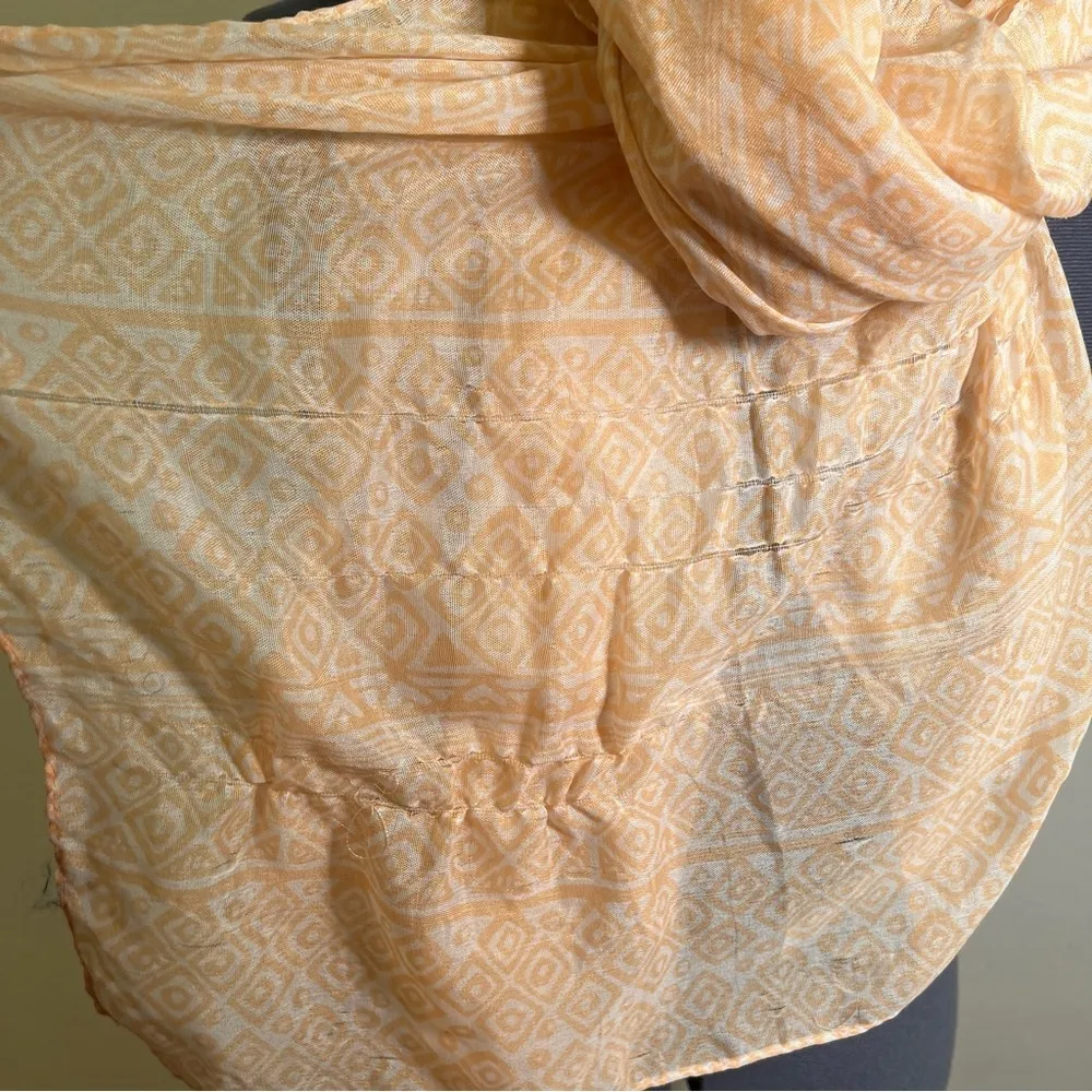 Karma Scarf Blush Pink White Geometric - Image 3