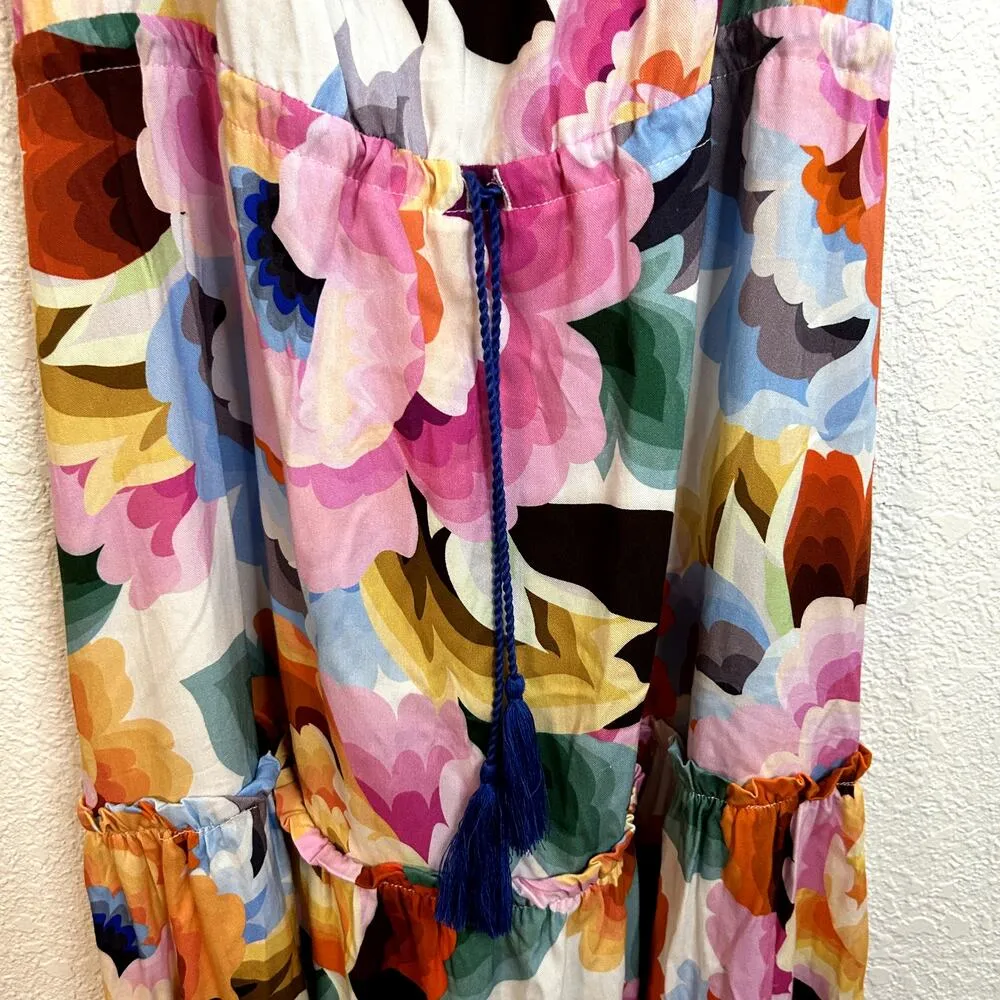 La Blanca Floral Rhythm Off-The-Shoulder Cover Up Dress Womens Size Large - Image 6