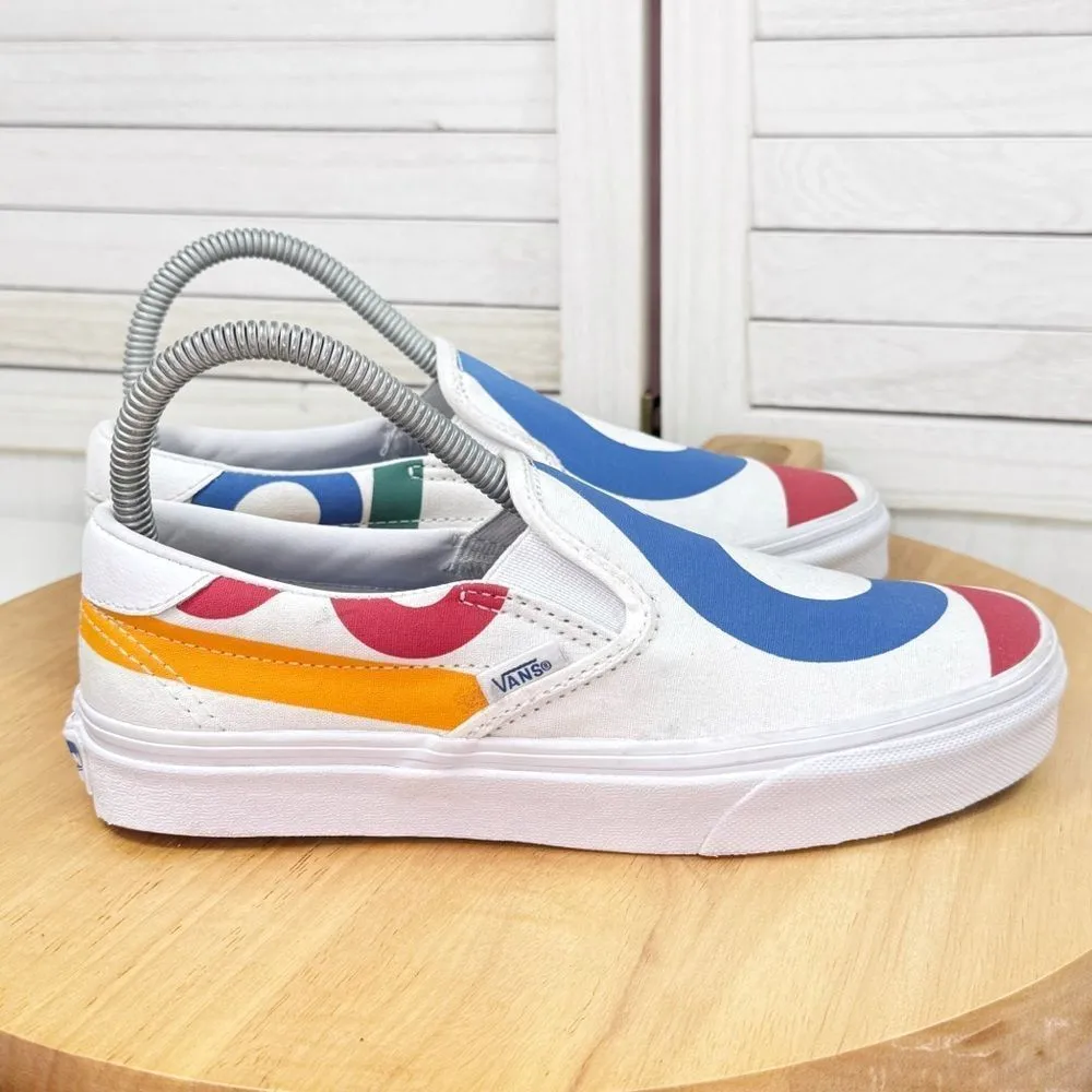 Vans Era 59‎ Deck Club 66 Sail Slip On Sneakers White Multi 5.5 Men 7 Women - Image 2