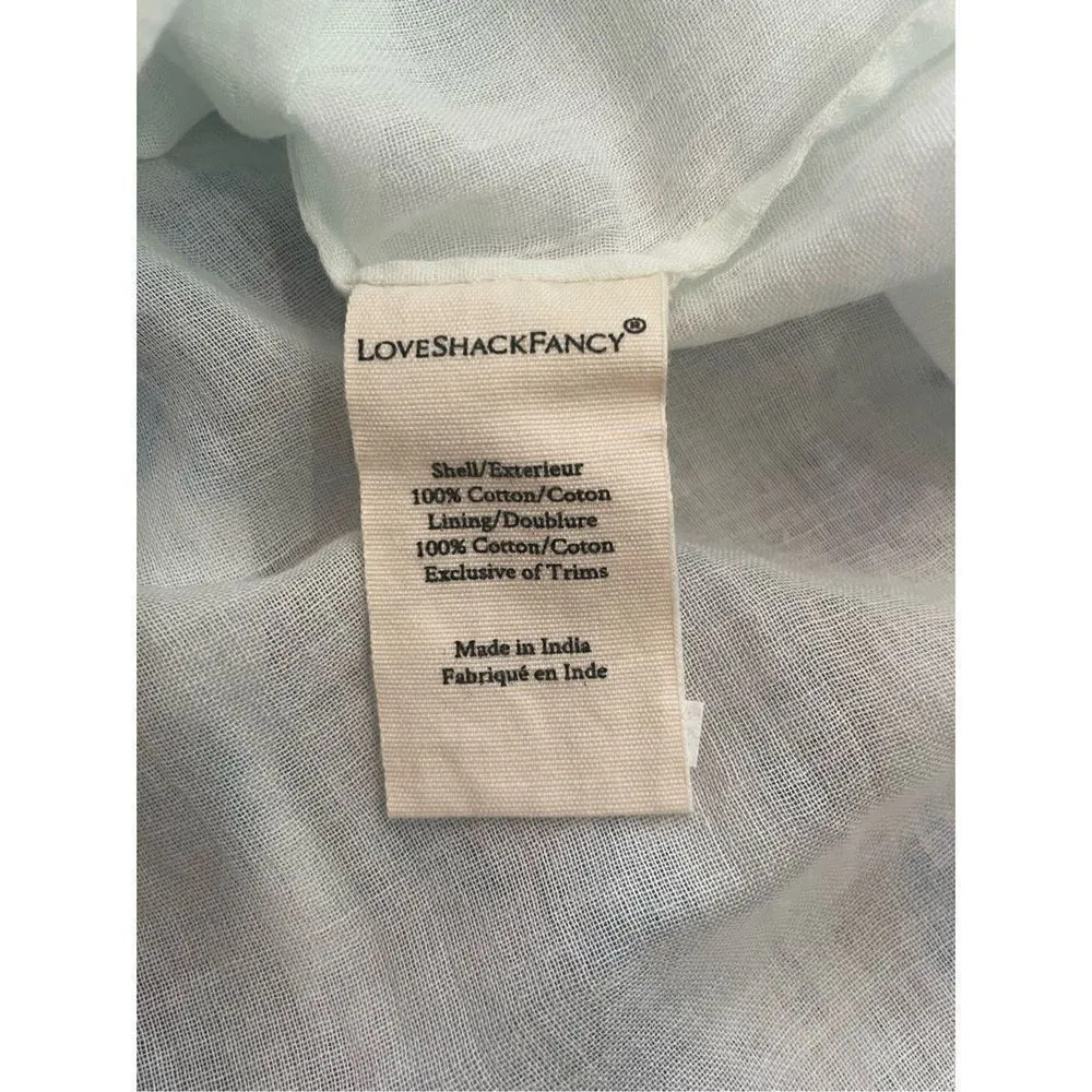 LoveShackFancy Pasha Deep Cotton Candy Dress Size XS Floral - Image 12