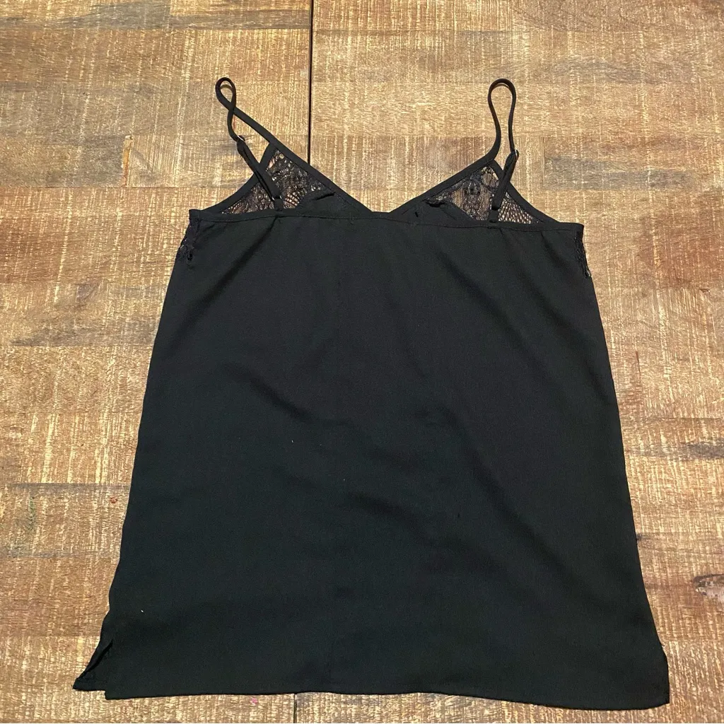 Brandy Melville Womens Small Black tank-top Sleek Preppy blouse - Image 2