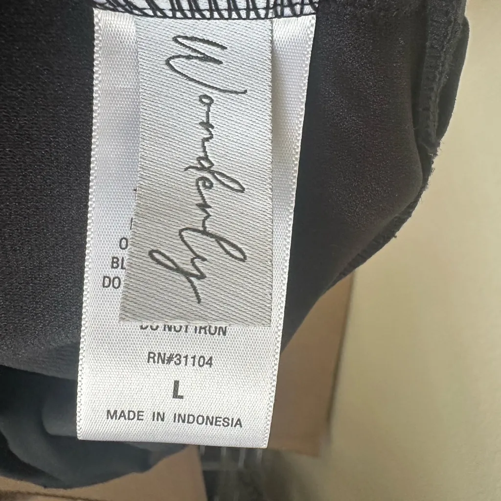 WONDERLY Black V-Neck One-Piece Swimsuit. - Image 3