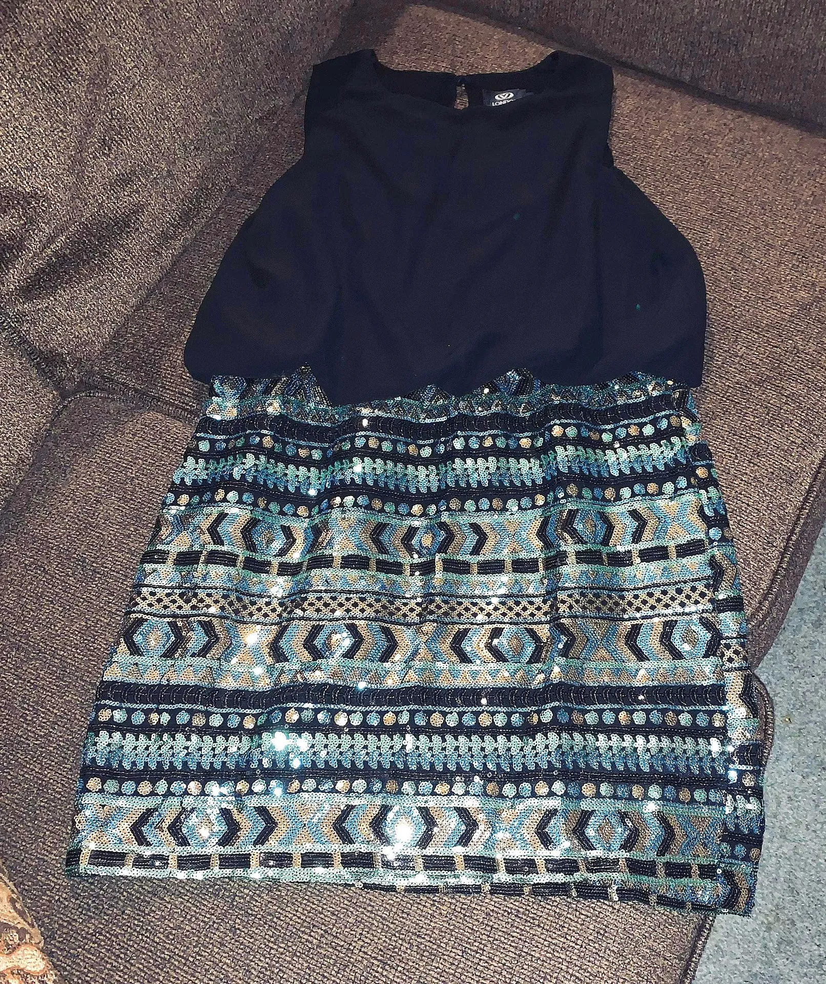 Sequins Evening Mini Dress - Image 2