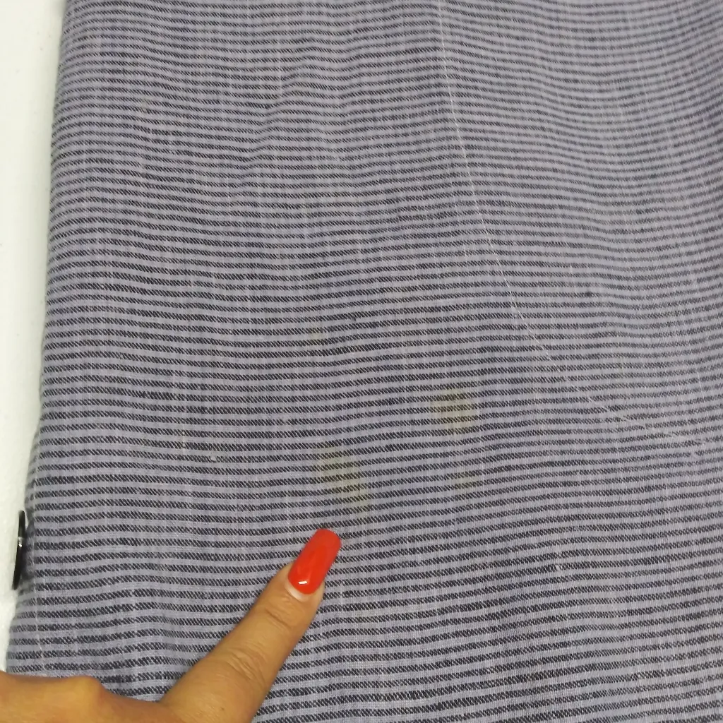 Liz & Jane Natural Linen Stripe Sleeveless Button - Image 10