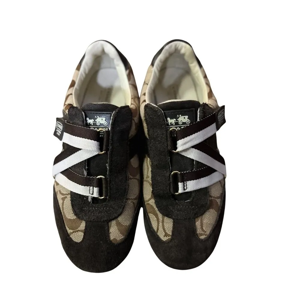 Coach Juli Casual Sneaker Shoes Womens 8M Used Q301 - Image 2