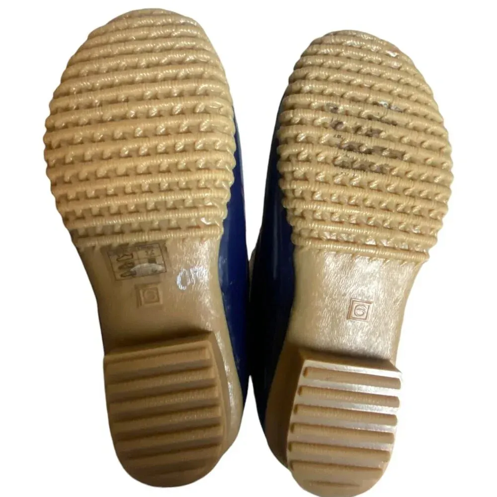 Jack Rogers Chloe Women's Size 6 Ankle Duck Boots Waterproof Cream Navy Metallic - Image 3