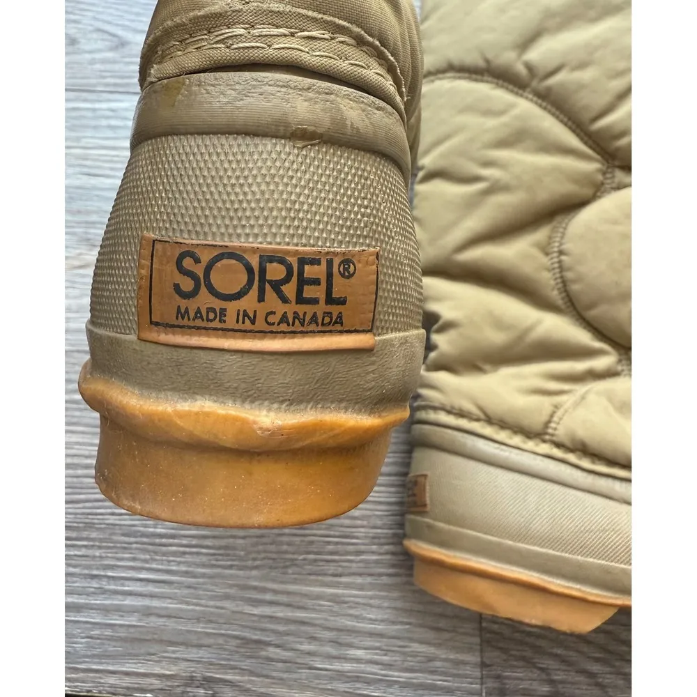 Vintage Sorel Winter Snow Boots Puffer Quilted Insulated Warm Tall Boots Women's - Image 6