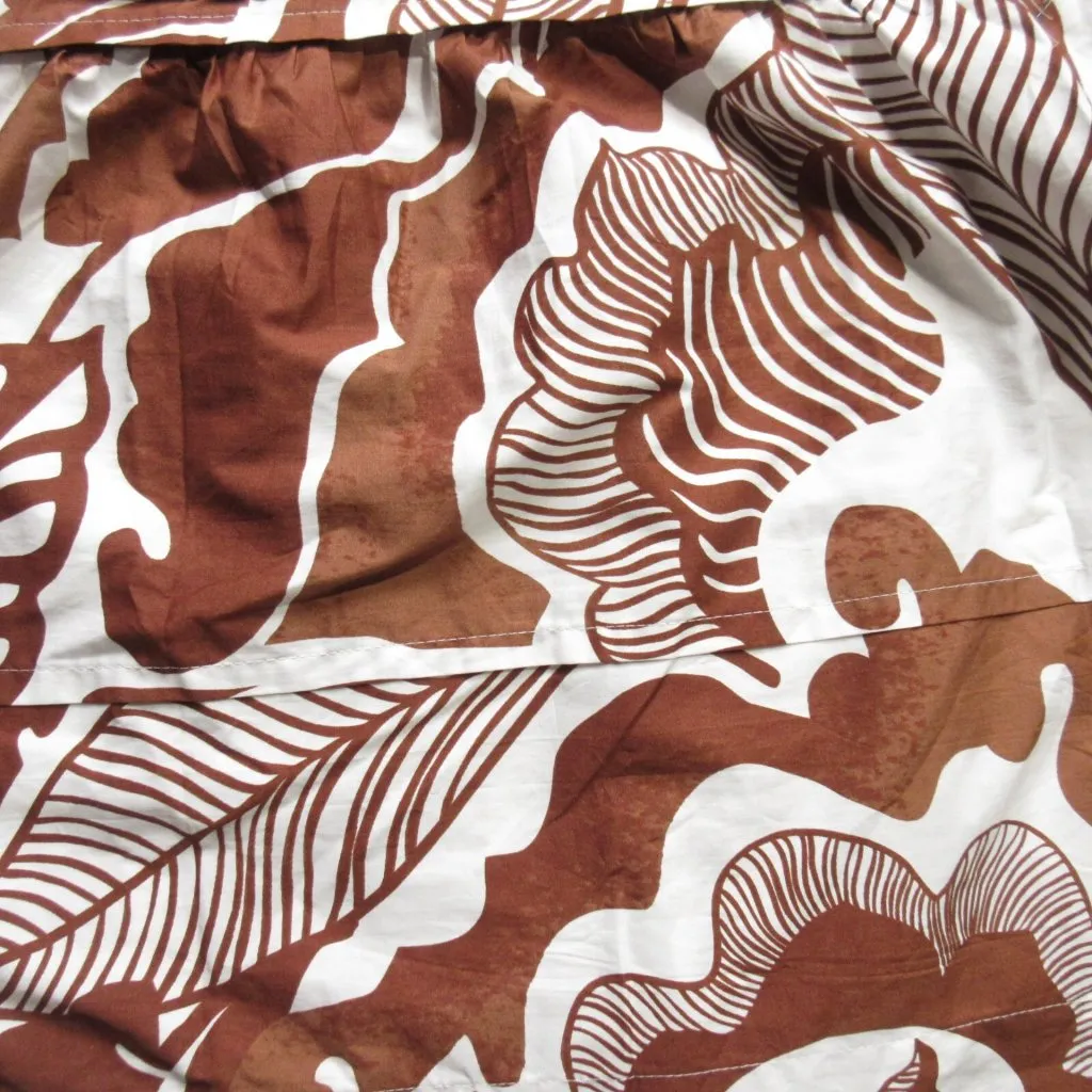 NWT Anthropologie Somerset Maxi in Cedar Floral Leaf Cotton Tiered Dress M - Image 9