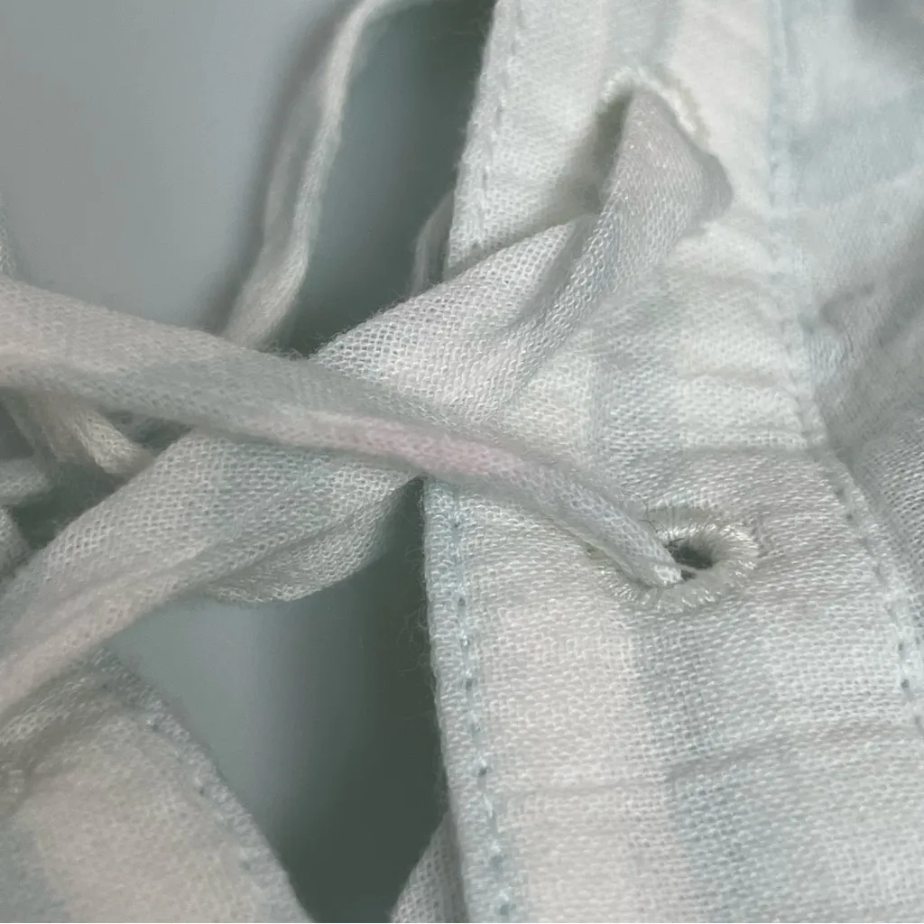 Mountain Hardwear Shirt Women Medium Striped White Blue Lightweight Long Sleeve - Image 8