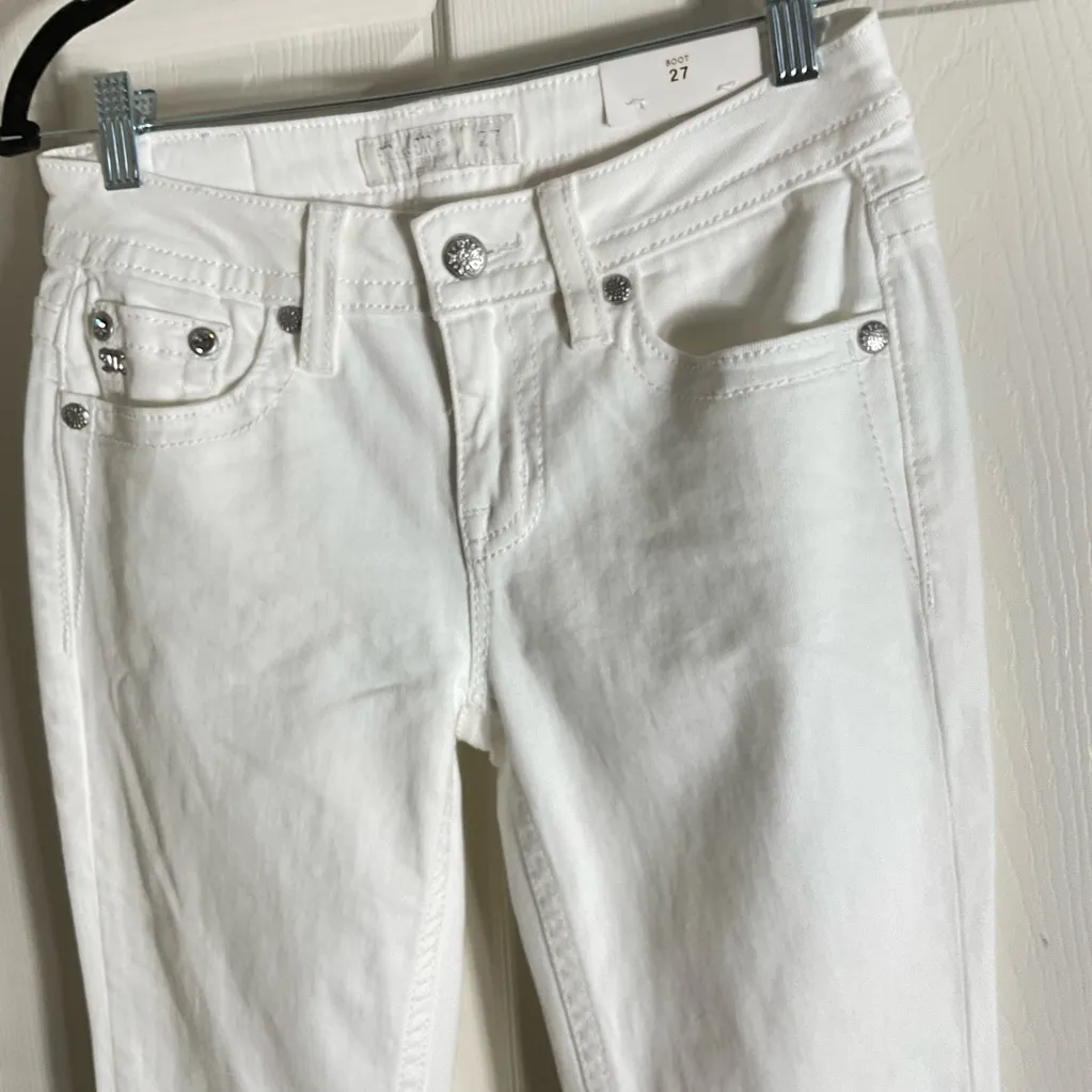 Miss Me Women's Gilded Horseshoe Embellished Pocket Mid-Rise Bootcut Jeans - Image 6