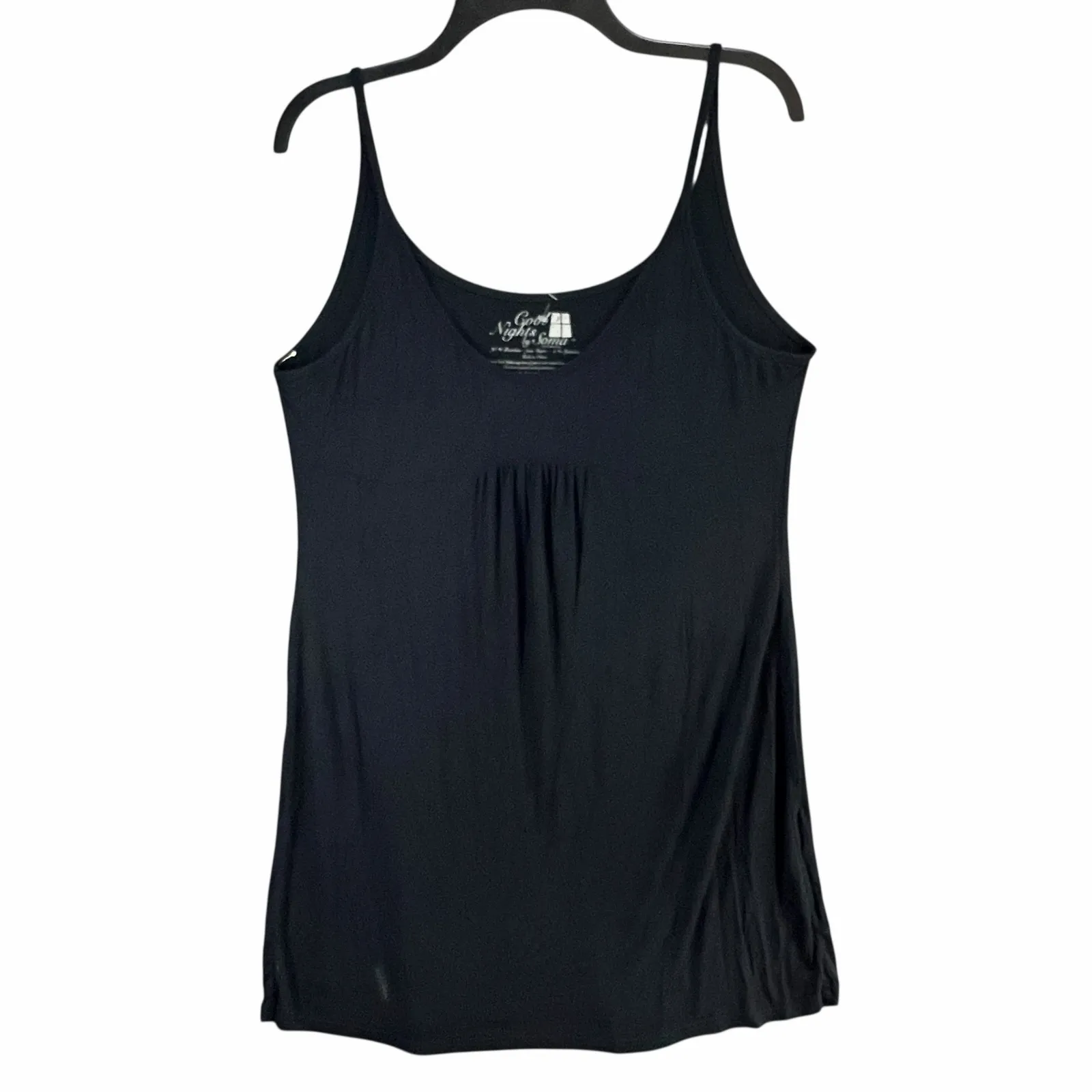 Soma Cool Nights Sleep Dress Womens XL Black Soft Bamboo Modern Lounge Comfort - Image 2