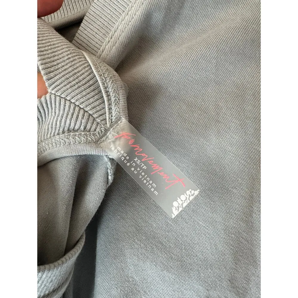 FREE PEOPLE MOVEMENT Hot Shot Tee Romper in Light Blue Grey Size XS - Image 9