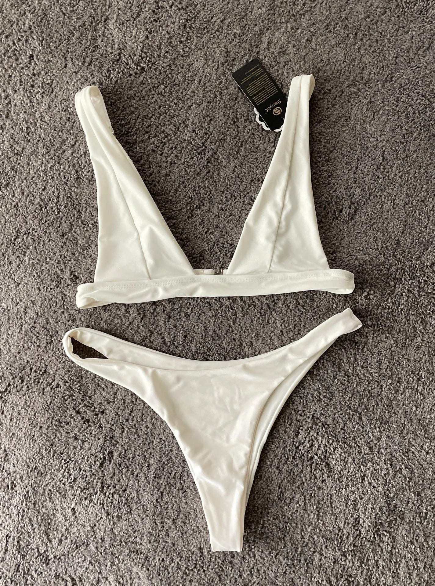 High Cut Bikini White Size M - Image 2
