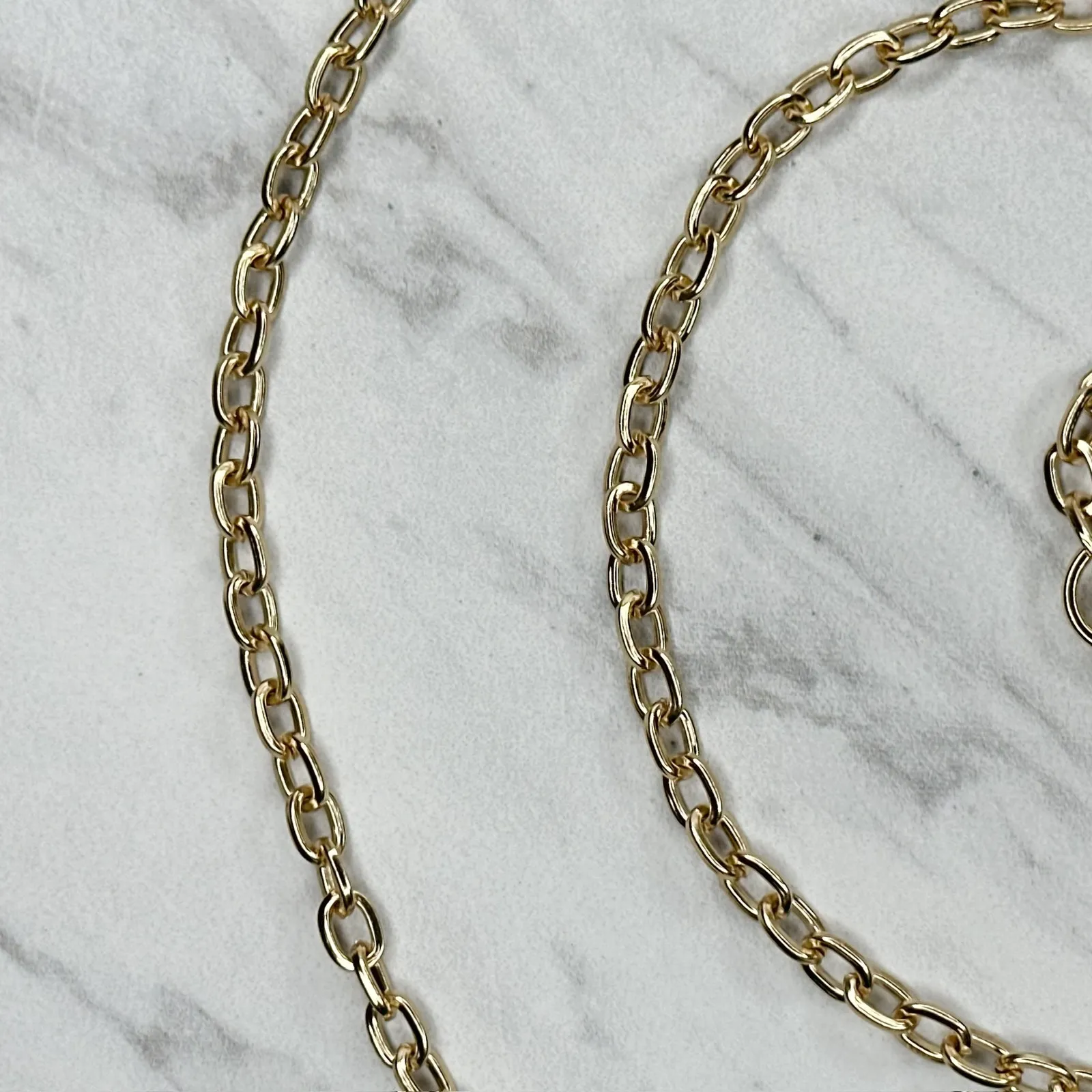 Gold Tone Chain Link Purse Handbag Replacement Strap ✨ - Image 6