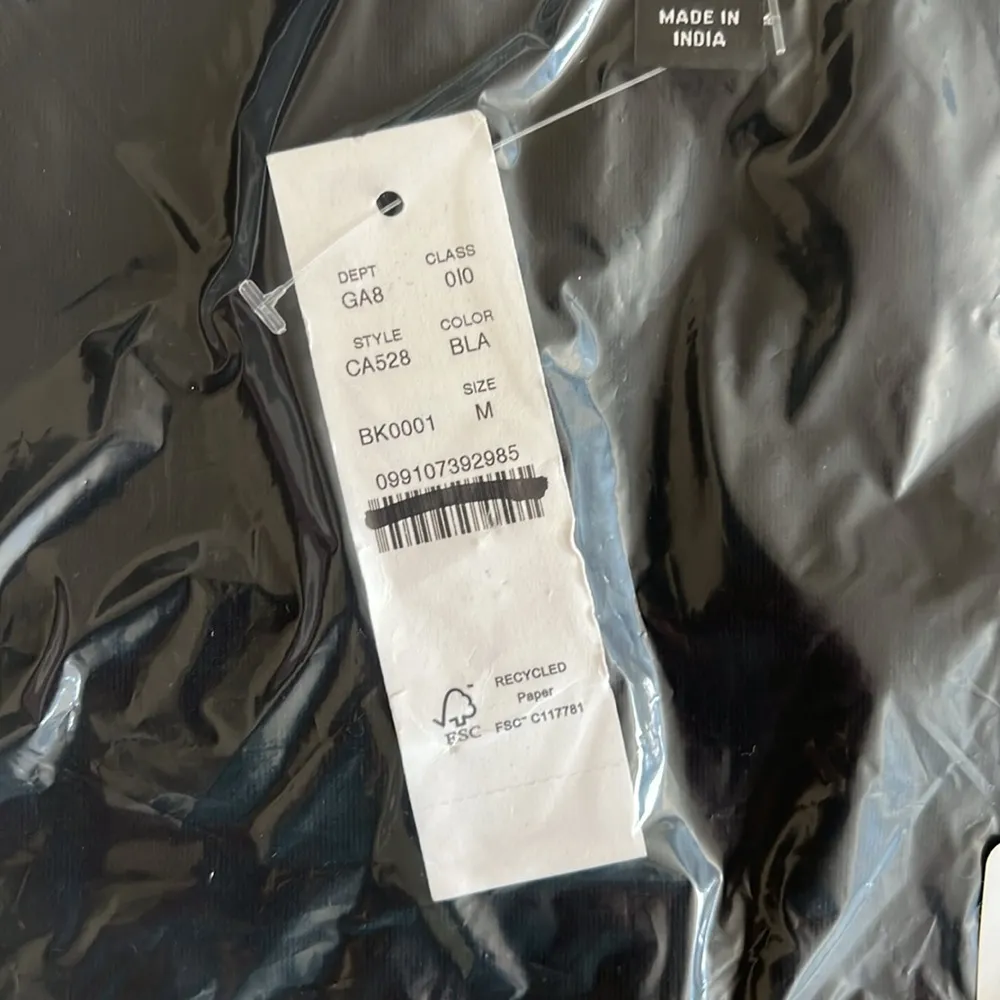 J.Crew  Squareneck cap-sleeve top in stretch cotton blend black Size Medium - Image 3