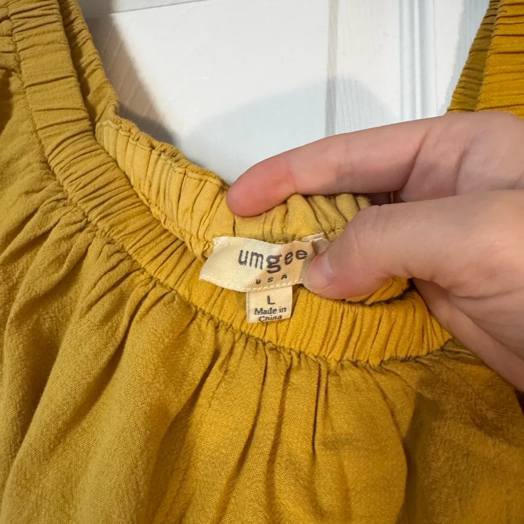 Umgee yellow off the shoulder Dress - Image 3