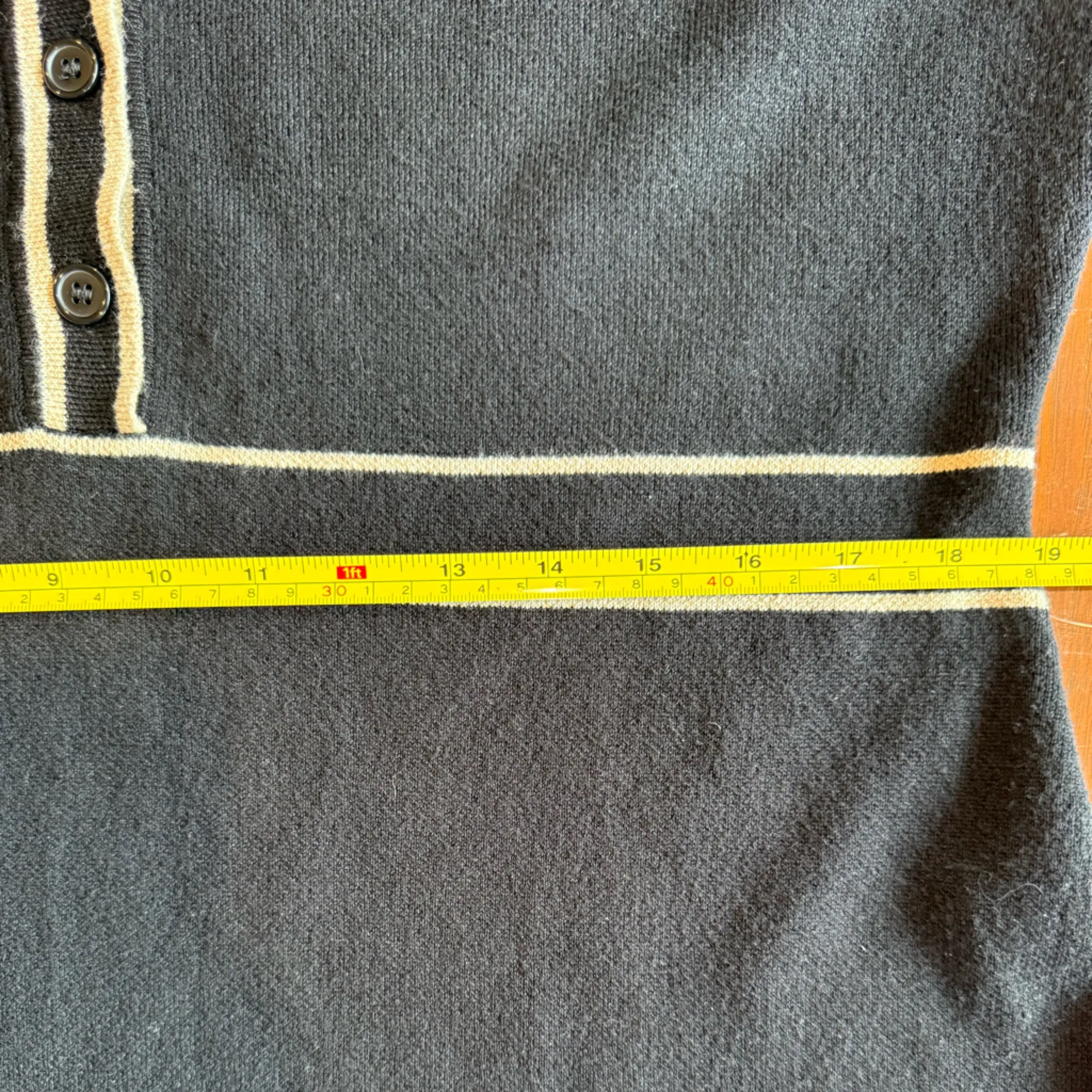 Max Studio London Black Bone Contrast Tipping Midi Sweater Dress XL NWT - Image 14