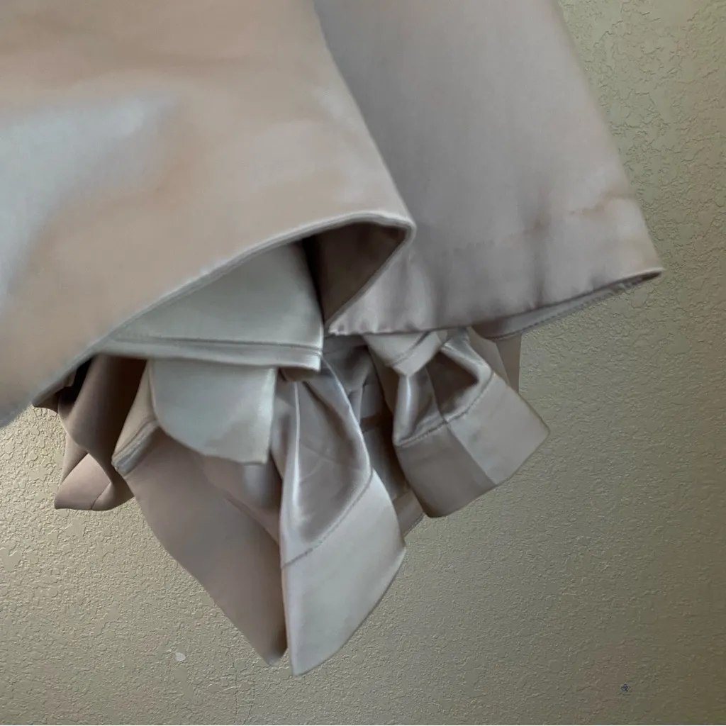 HOUSE OF CB‎ - FLEUR MUSHROOM SATIN STRAPLESS GOWN  NWOT mermaid dress size L - Image 12