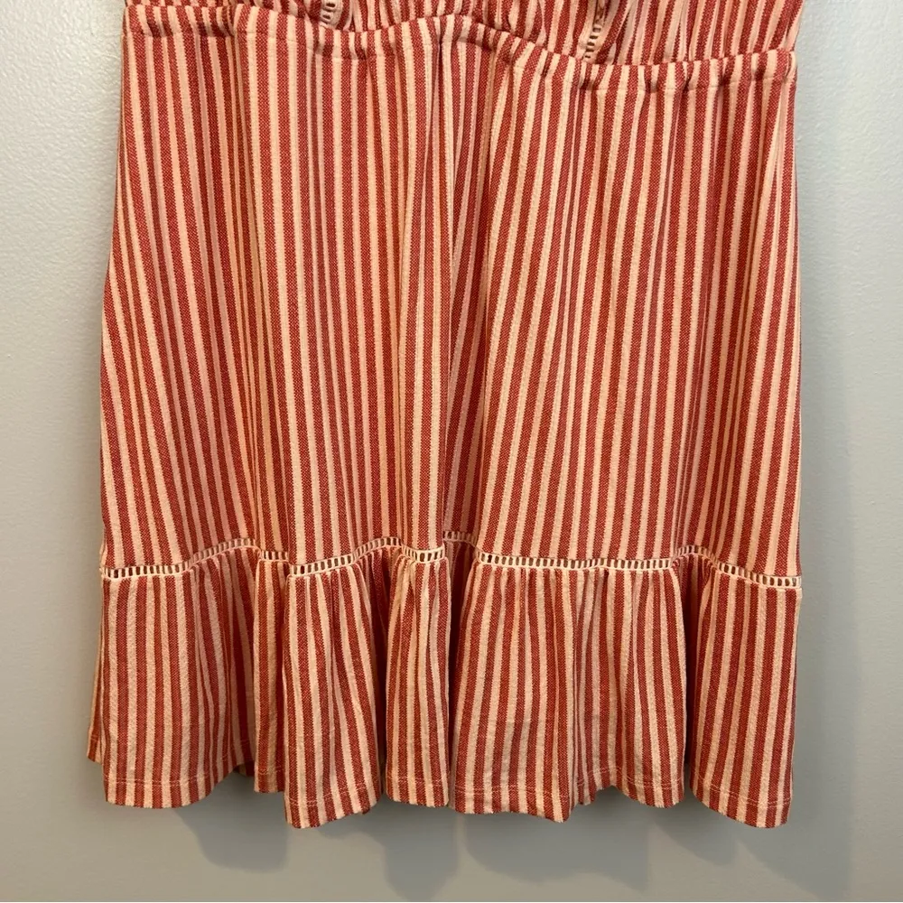 NWT Lauren Conrad Ruffle Sleeveless Candy Striped Mini Dress Size XL - Image 11