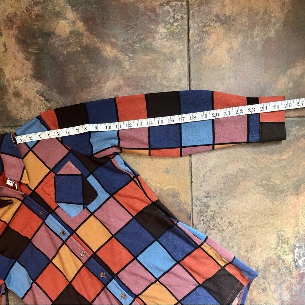 D & Co Women’s Retro Looking Stretch Long Sleeve Button Up Blouse with Pockets Size undefined - Image 9