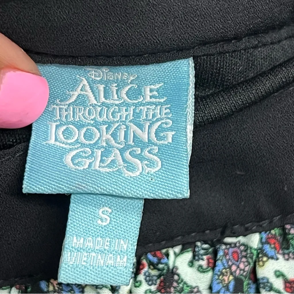 Disney Alice Through the Looking Glass tiered lace skirt size S patchwork artsy - Image 5