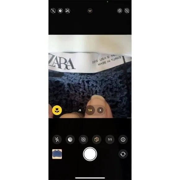 NWT ZARA Women's Blue Hooded Knit Sweater Vest Size Medium Cropped Sleeveless - Image 2