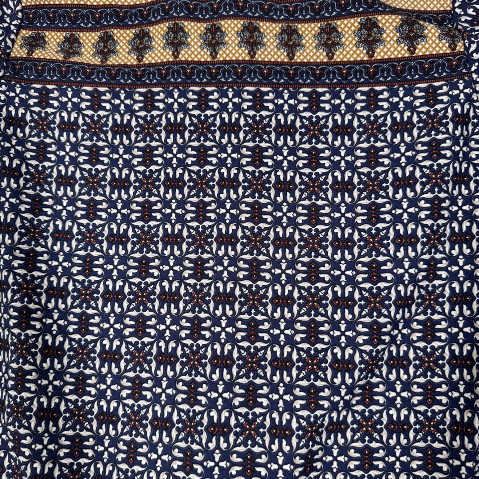 Alya Shirt Womens Medium Floral Print 3/4‎ Sleeve V Neck Peasant Blouse Medium - Image 5