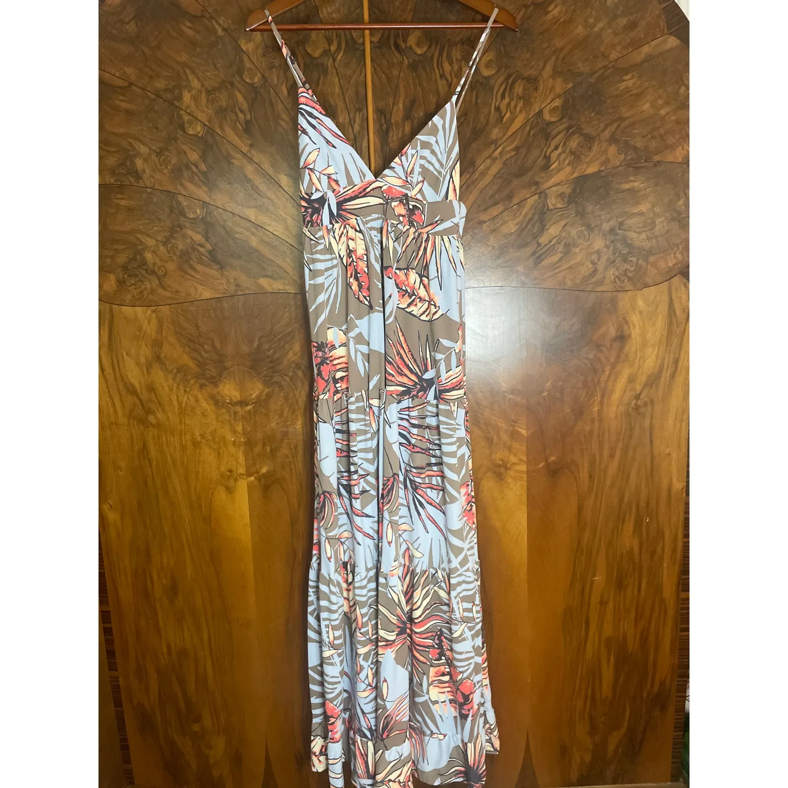 MAAJI Spontaneity Tiered Maxi Dress FEMININE BABYDOLL STRETCHY BEACH Small S - Image 3