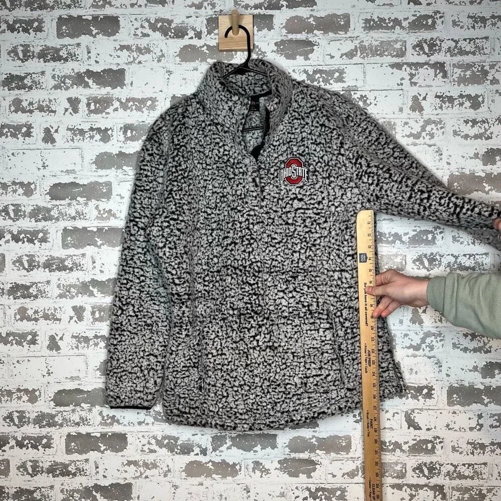 Scarlet & gray Ohio State | team gear Sherpa pullover Size L - Image 6