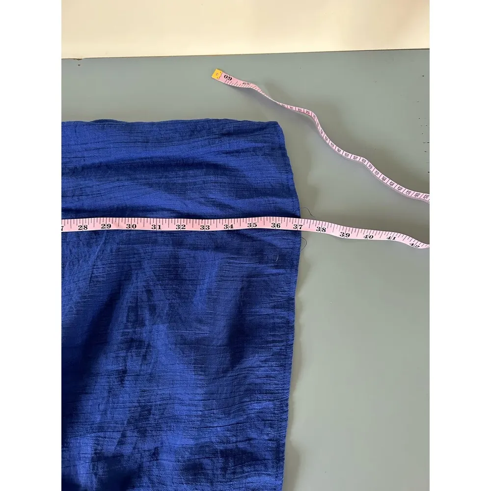 Westport womens dress blue with embroidery size L tank knee length - Image 7