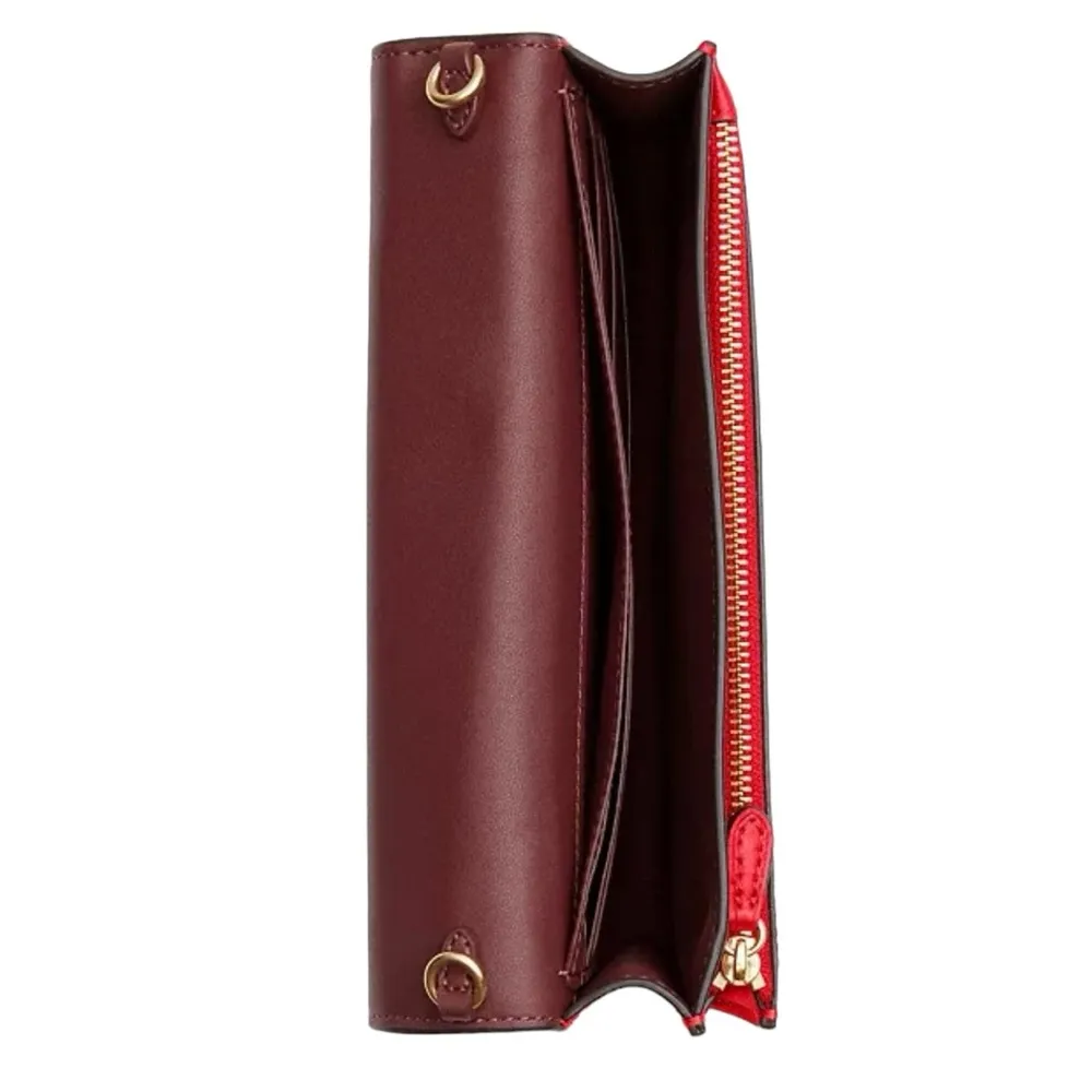 NWT Coach Boxed Anna Foldover Clutch Crossbody And Card Case Set In Leather - Image 5