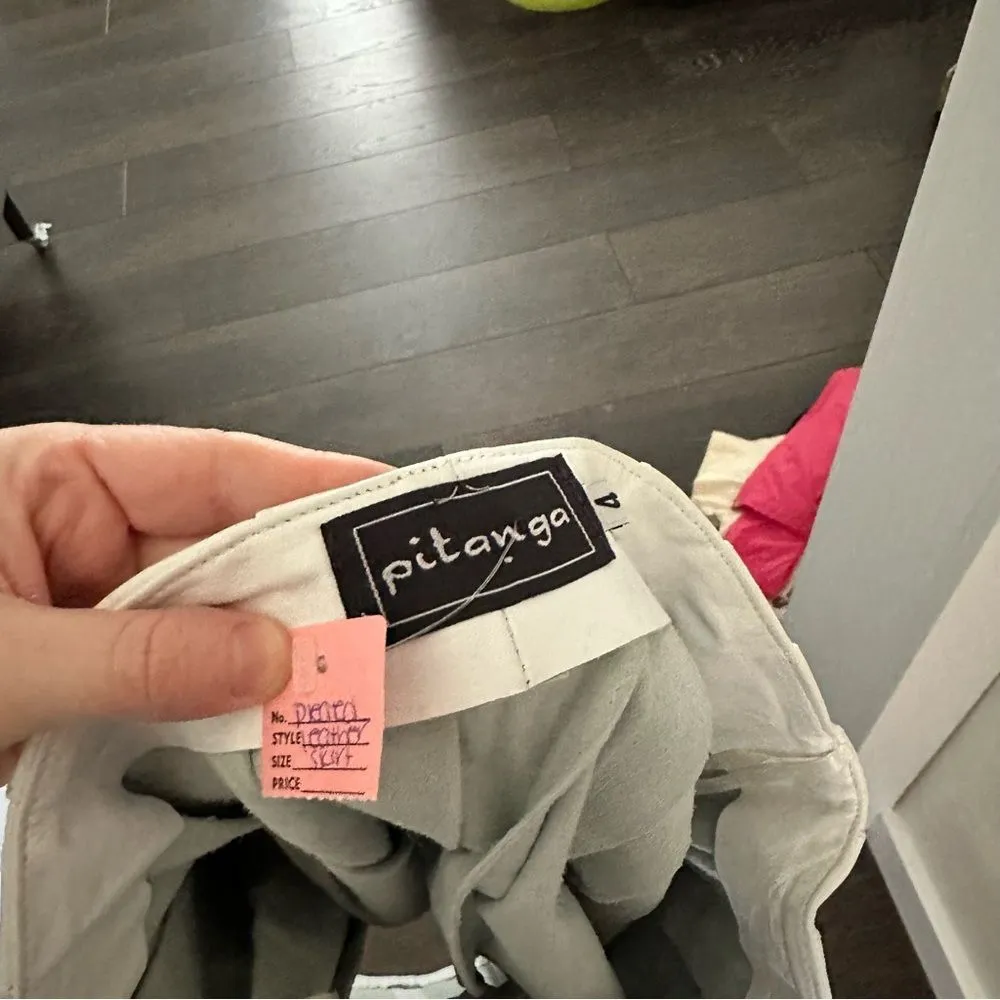 Pitango Y2k 2000s Pleated Mini Skirt White Size 4 - Image 6