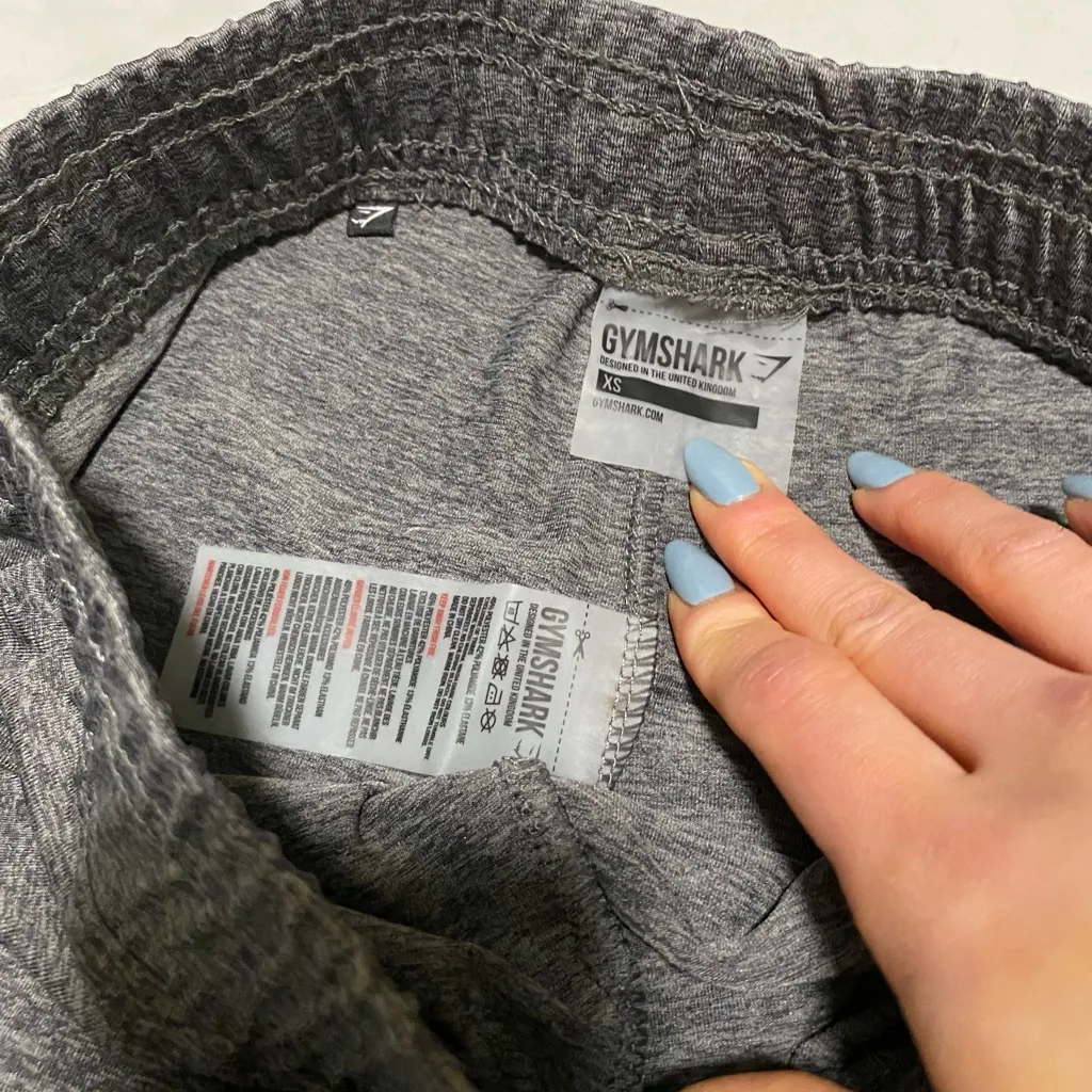 NEW Gymshark Gray Marled Casual Stretchy Leggings Pants XS - Image 4