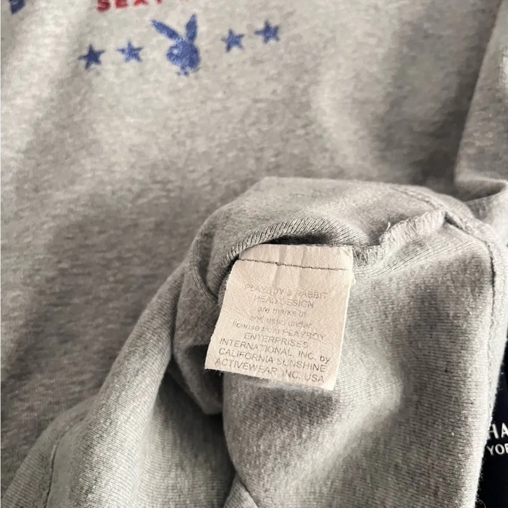 Playboy Y2K Star Glittery Baby Gray Tee​ - Image 4