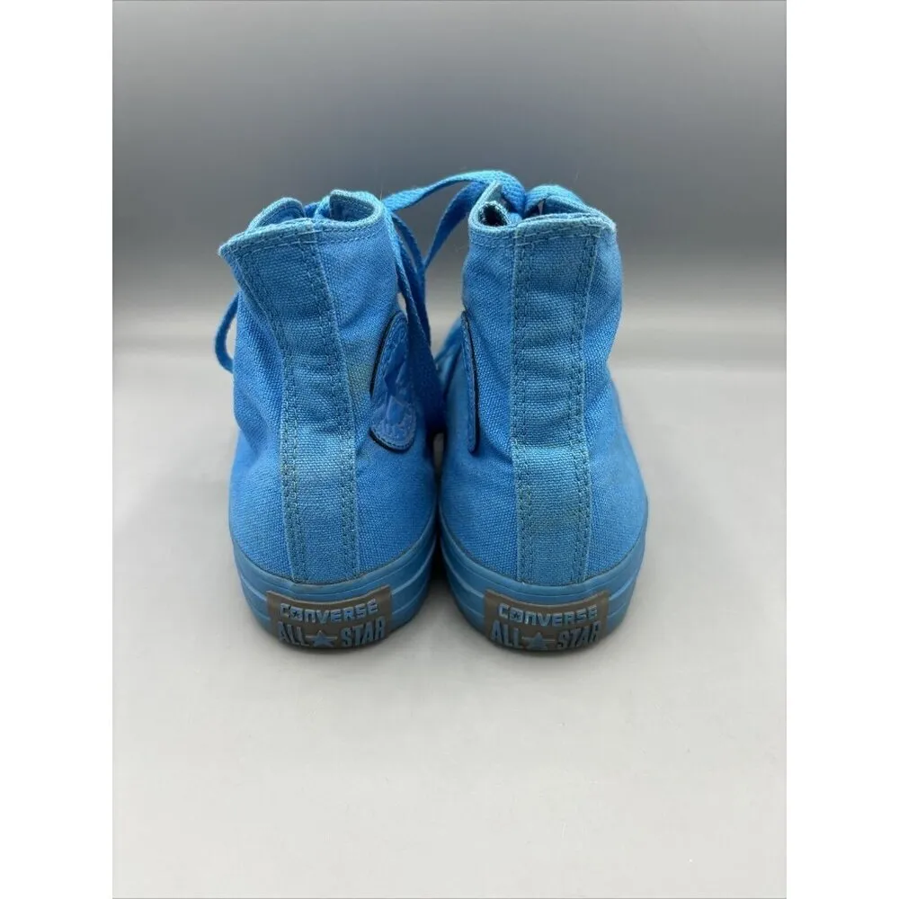 Converse Sneakers‎ Womens 6.5 Monochrome Turquoise High Top Canvas Mens 4.5 - Image 3