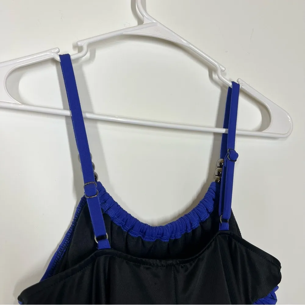 $162 Magicsuit by Miraclesuit Lisa One Piece Swimsuit Size US 8 Blue - Image 7