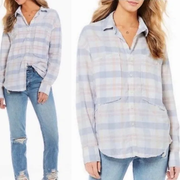 NWT Free People Loveland Women’s button-up top S - Image 2