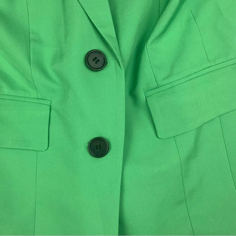 Avec Les Filles women's XS new Green Tailored Blazer with Notched Lapels apple - Image 6