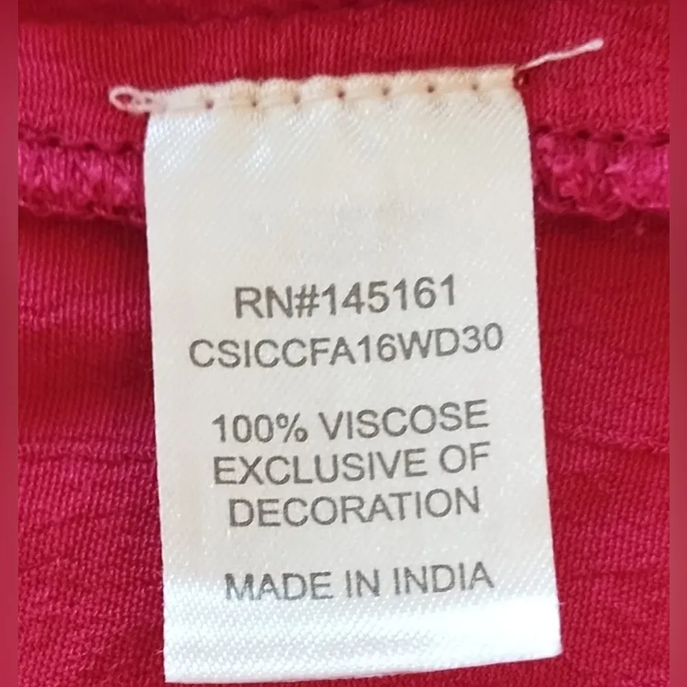 Charming Charlie Women's Sleeveless Embroidered Boho Peasant Dress Sz Large - Image 8